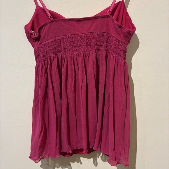 Rampage Pink Sleeveless Baby Doll Top - Women's XS - Picture 5 of 8